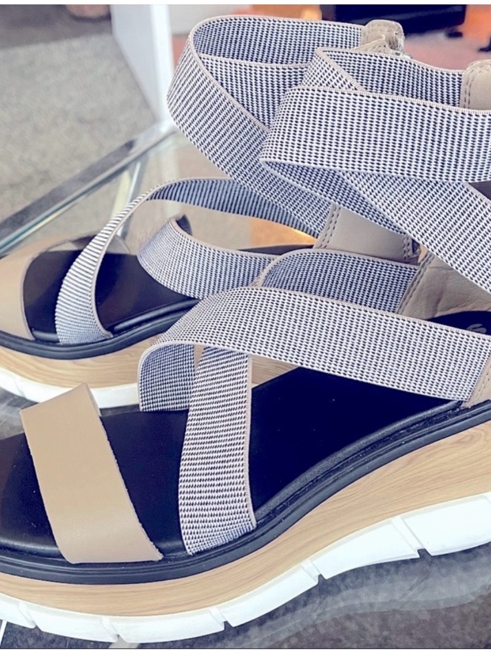 Sorel Joanie III Sport Wedge Strap Sandals Wm 6